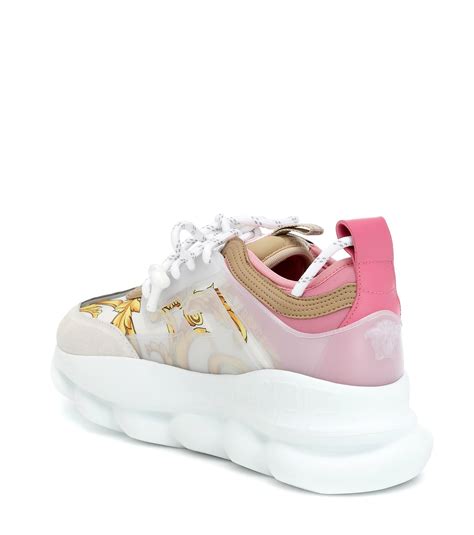 versace ss20 shoes|Versace pink sneakers.